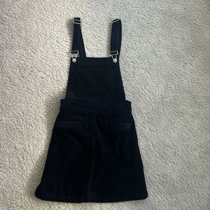H&M Black Corduroy Overall Skirt - 2